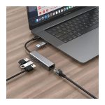 Convertidor USB TipoC 3 Puertos Base 100