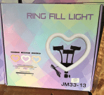 Aro de luz en forma de corazon | 33 cm